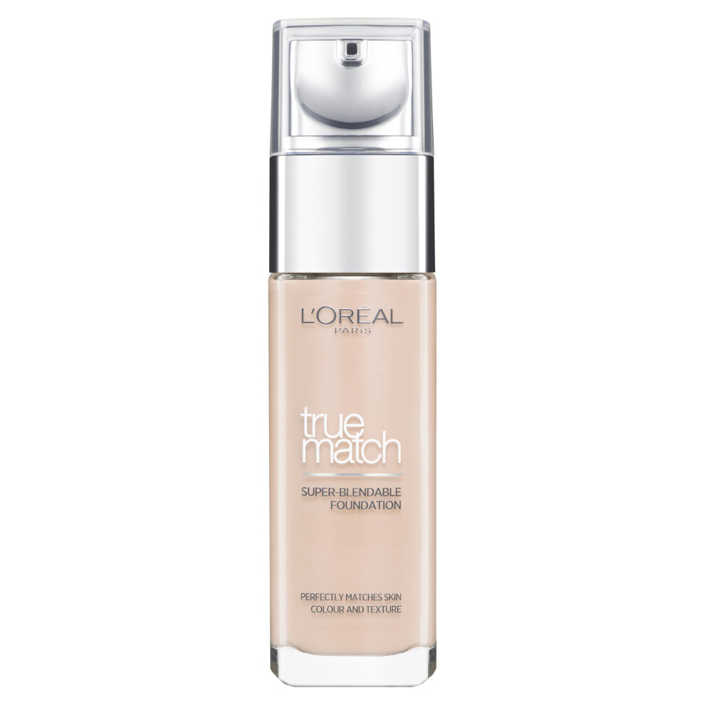 L'Oréal Paris True Match Foundation, 1.C Rose Ivory, 30 ml