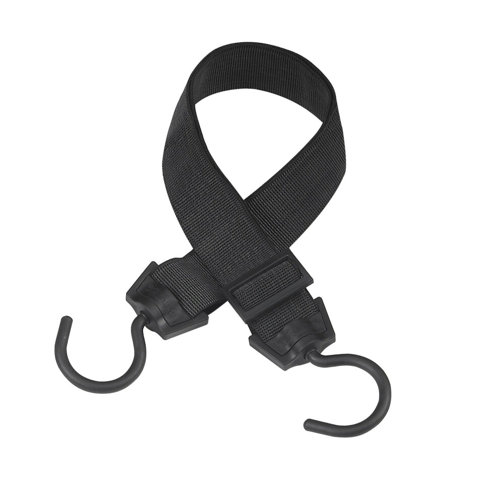 Master Lock Elastic Cord with Hooks 120 cm Black