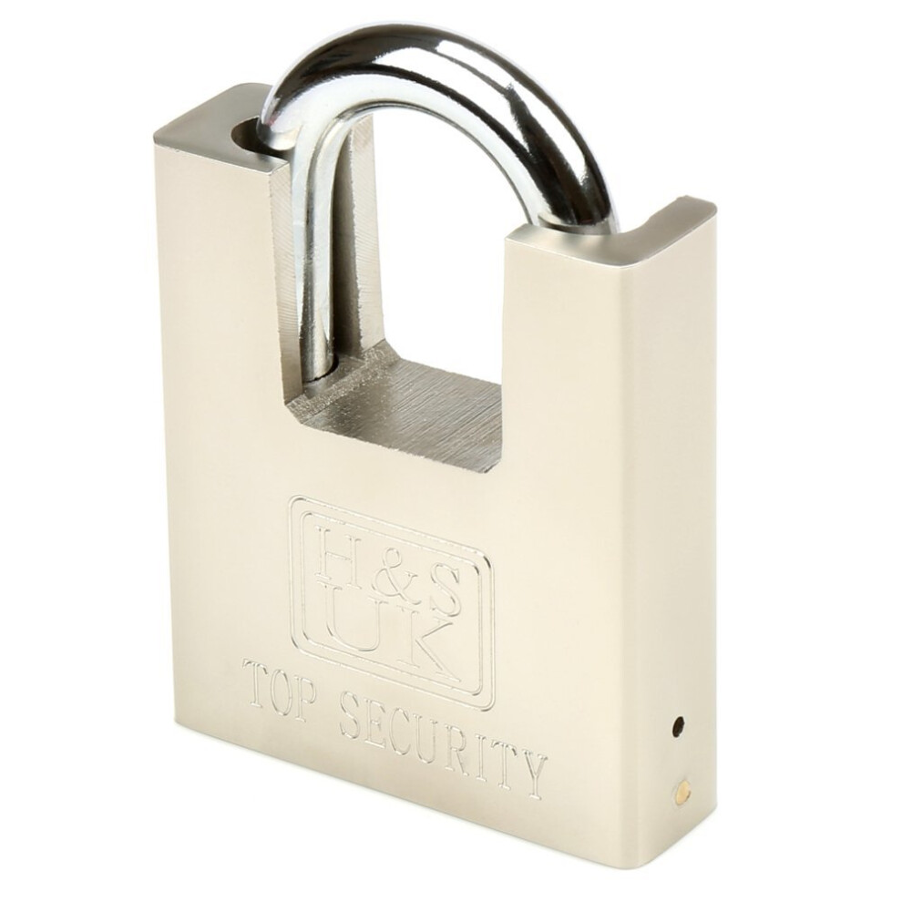 H&S High Security Padlock with Key - 60Mm Pad Lock & 5 Keys - Heavy Duty  Storage