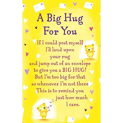 Heartwarmers A Big Hug For You Keepsake Card & Envelope 3.5" x 2" Code K134E