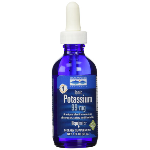 Trace Minerals Æ, Ionic Kalium, 99 mg, 2 fl oz (59 ml) 1