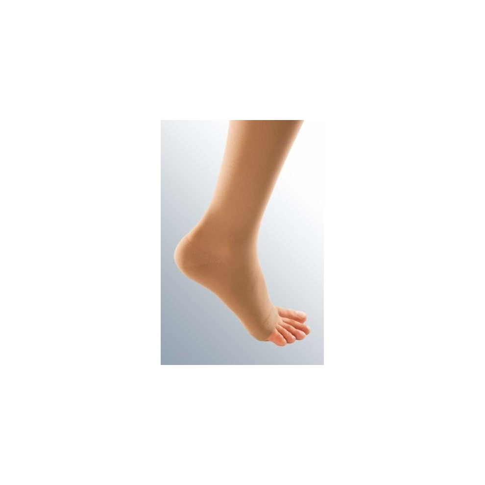 Duomed Soft 532/3 Class 3 Open Toe Below Knee Compression Stockings, Medium, Beige