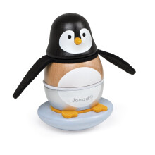 Janod J08127 Wooden Stacking and Rocking Pigoo - Plush Soft Toy