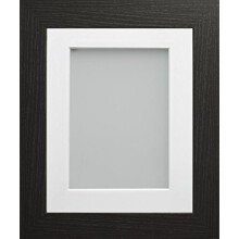 Frame Company Watson Range 14 x 11-inch Black Picture Photo Frame with White Mount for image size 12 x 8-inch