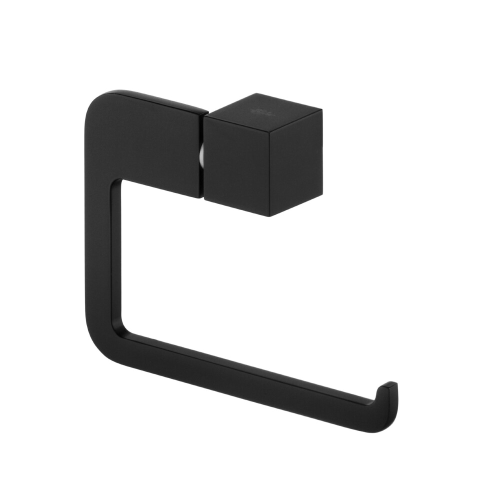 Bisk 02963 Futura Finished Toilet Roll Holder without Cover, 13.5 x 3 x 9.5 cm, Black