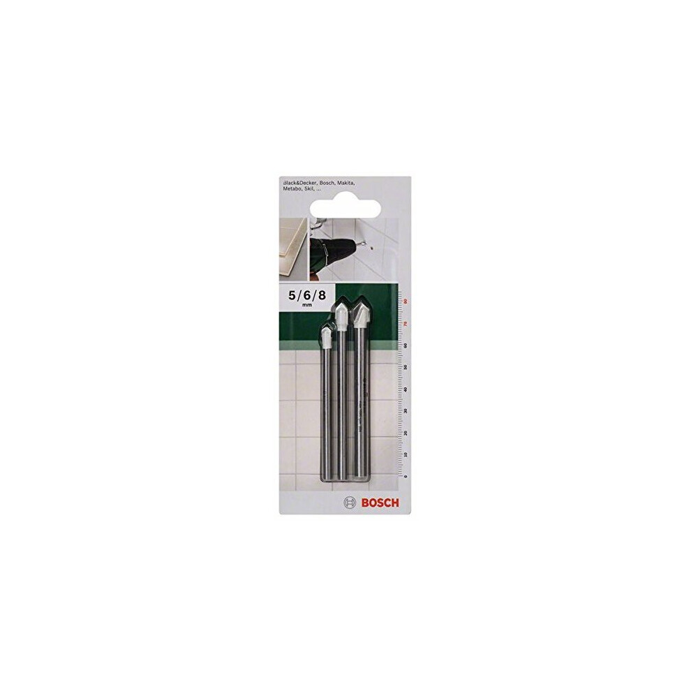 Bosch 2609255588 Tile Drill Bit Set (3 Pieces)
