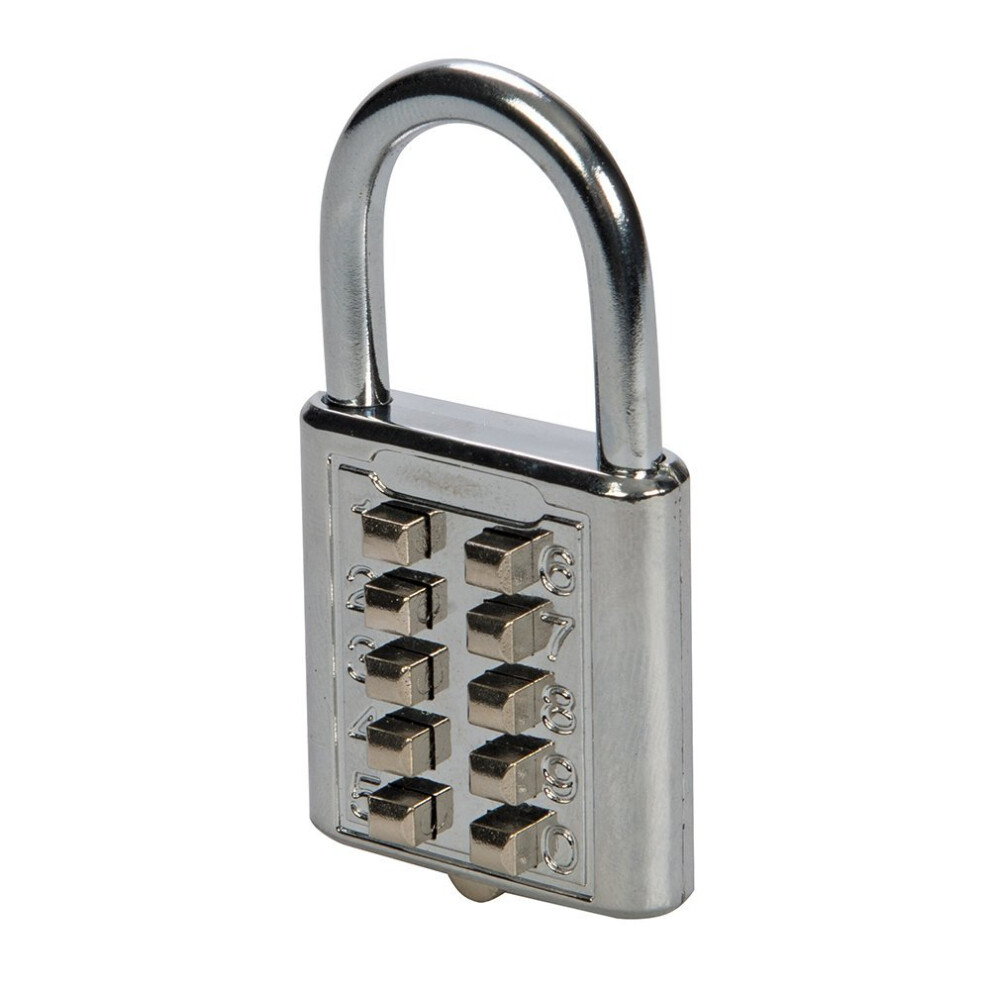 Silverline 960640 10-Digit Combination Padlock 38mm