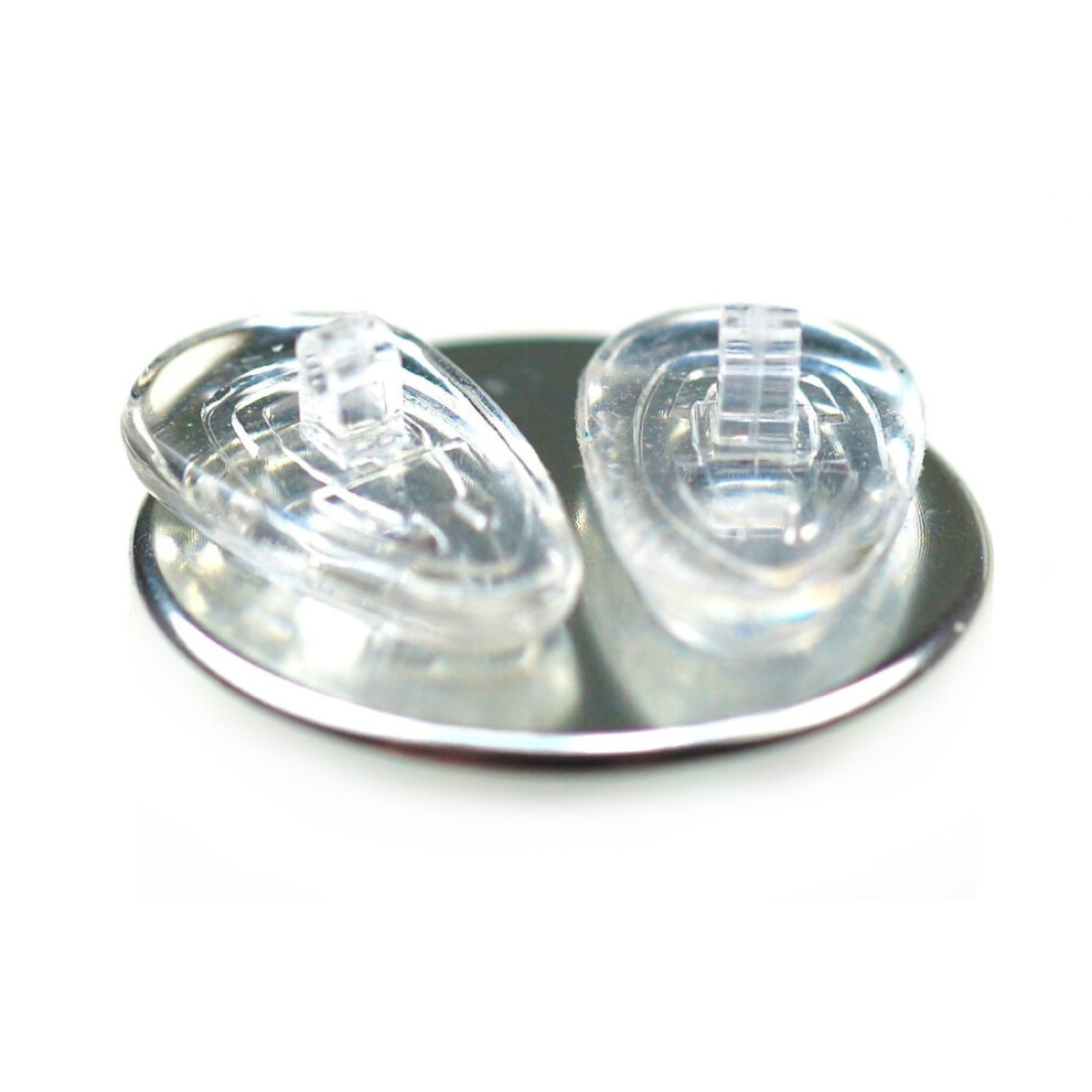 6 Pairs 15 mm Tear Drop Screw In Nose Pads