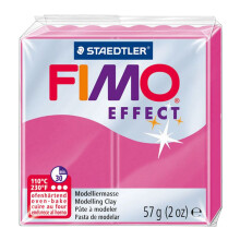 Pasta de modelagem - Staedtler - Fimo effect Rubi quartzo 286 - 56g - Endurece no forno - Vermelho