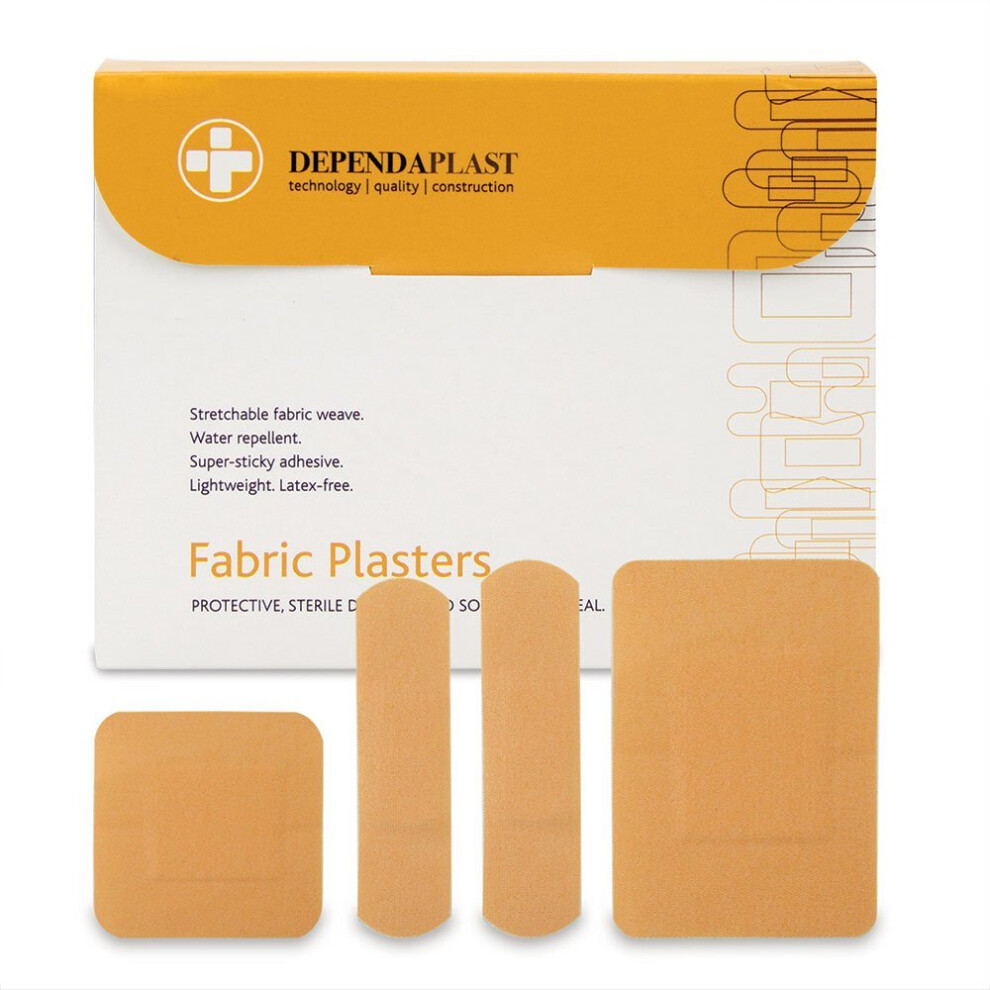Reliance Medical Dependaplast Advanced Fabric Plasters Assorted Box of 100