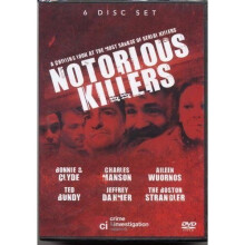 Notorious Killers [6 DVD BOXSET] Ted Bundy Charles Manson Jeffrey Dahmer and more