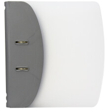Hermes 832006 A4 8 cm Lever Arch File Heavy Duty Capacity Metallic - Silver
