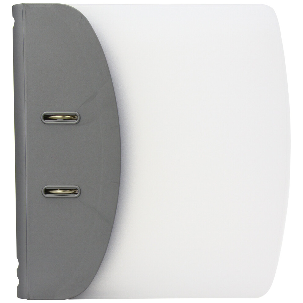 Hermes 832006 A4 8 cm Lever Arch File Heavy Duty Capacity Metallic - Silver