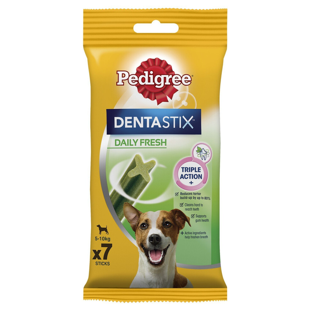 Pedigree Dentastix Fresh Dental Dog Chews - Small Dog, Pack of 10 (Total 10 x 7 Sticks)