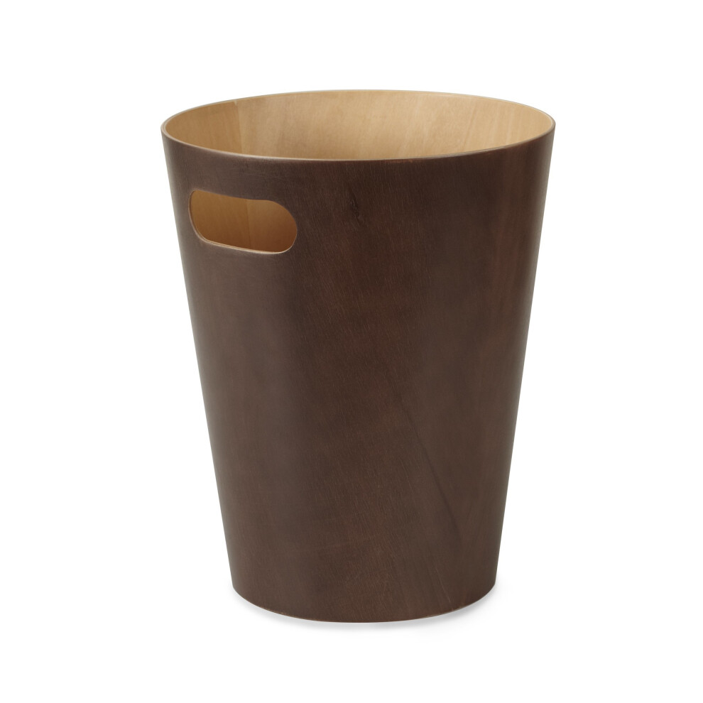 Umbra Woodrow Waste Bin, Brown