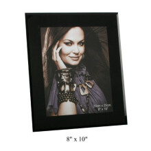 Black Glass 8" x 10" Photo Frame