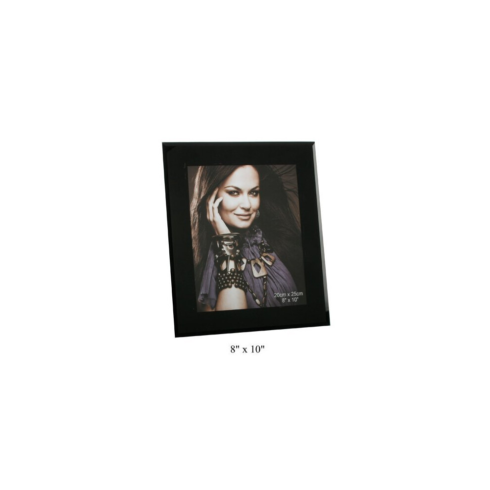 Black Glass 8" x 10" Photo Frame