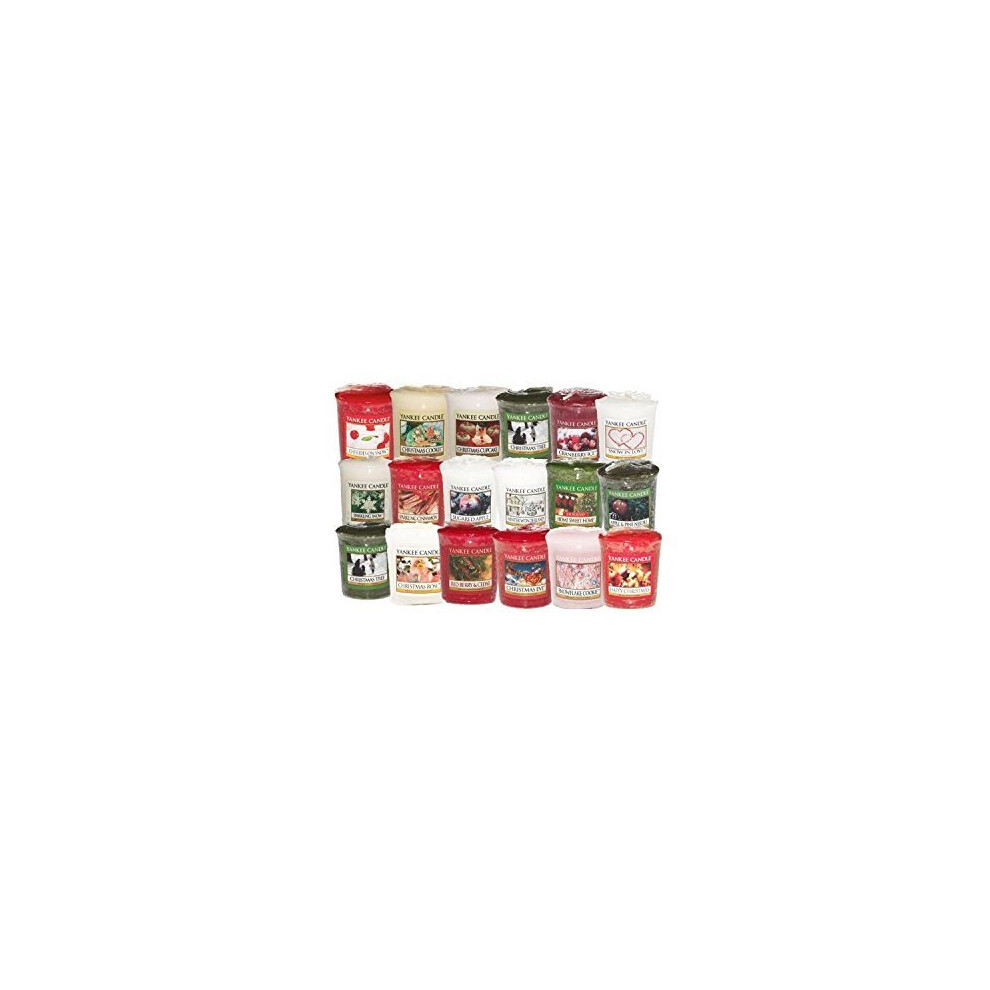 Yankee Candle - 8 x Festive Fragrance Sampler / Votive Candles