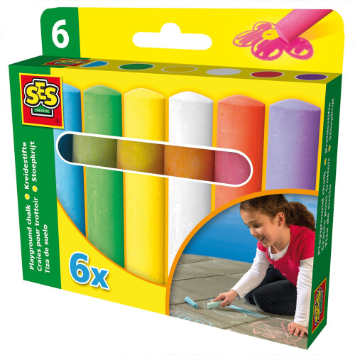 ES SES 02206 Playground Chalks 6 Pack