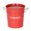 Red Metal Compost Caddy - Recycling Food Waste Bin 1