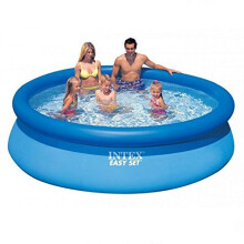 Intex 12ft x 30in Easy Up Swimming Pool - No Pump, Ready in 10 Minutes, 5,619 L, Triple-Strength 3-Layer Sidewalls (C-28130)