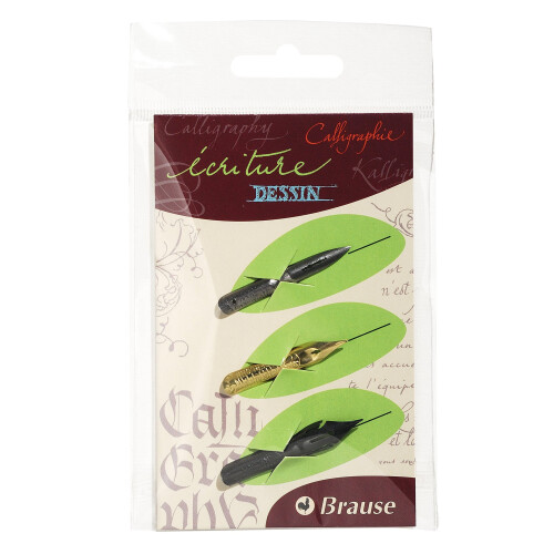 Brause Dessin Writing Nibs, Pack of 3 1
