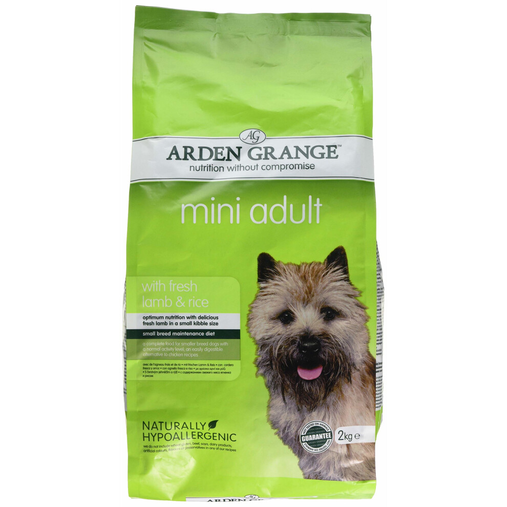 Arden Grange Dog Food Mini Adult Lamb and Rice 2 Kg