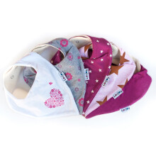 Lovjoy Bandana Dribble bibs, Super Absorbent & Soft for Teething Babies , Fits Newborn to 3 years, Adjustable Snaps, Best Baby Gift. 5 PACK (PRETTY...