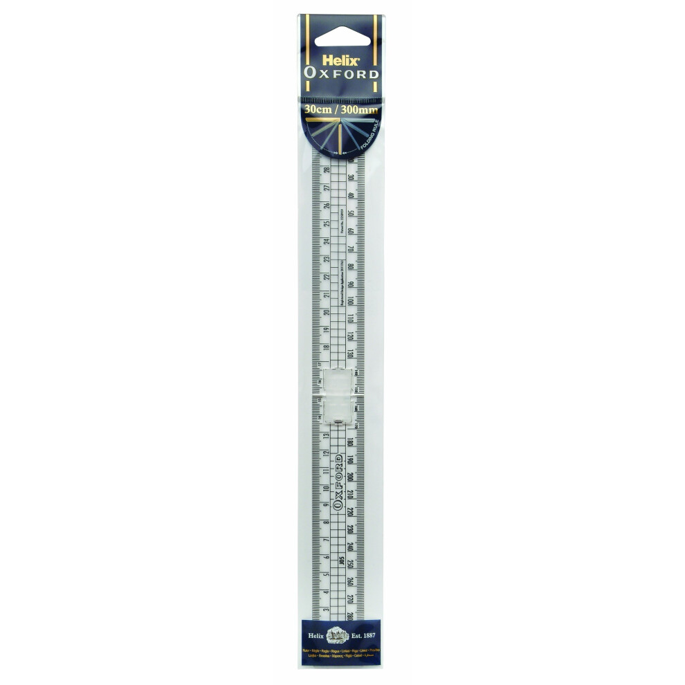 Helix Oxford 30cm Metric Folding Ruler