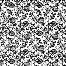 Fablon 45 cm x 2 m Heritage Roll, Black and White
