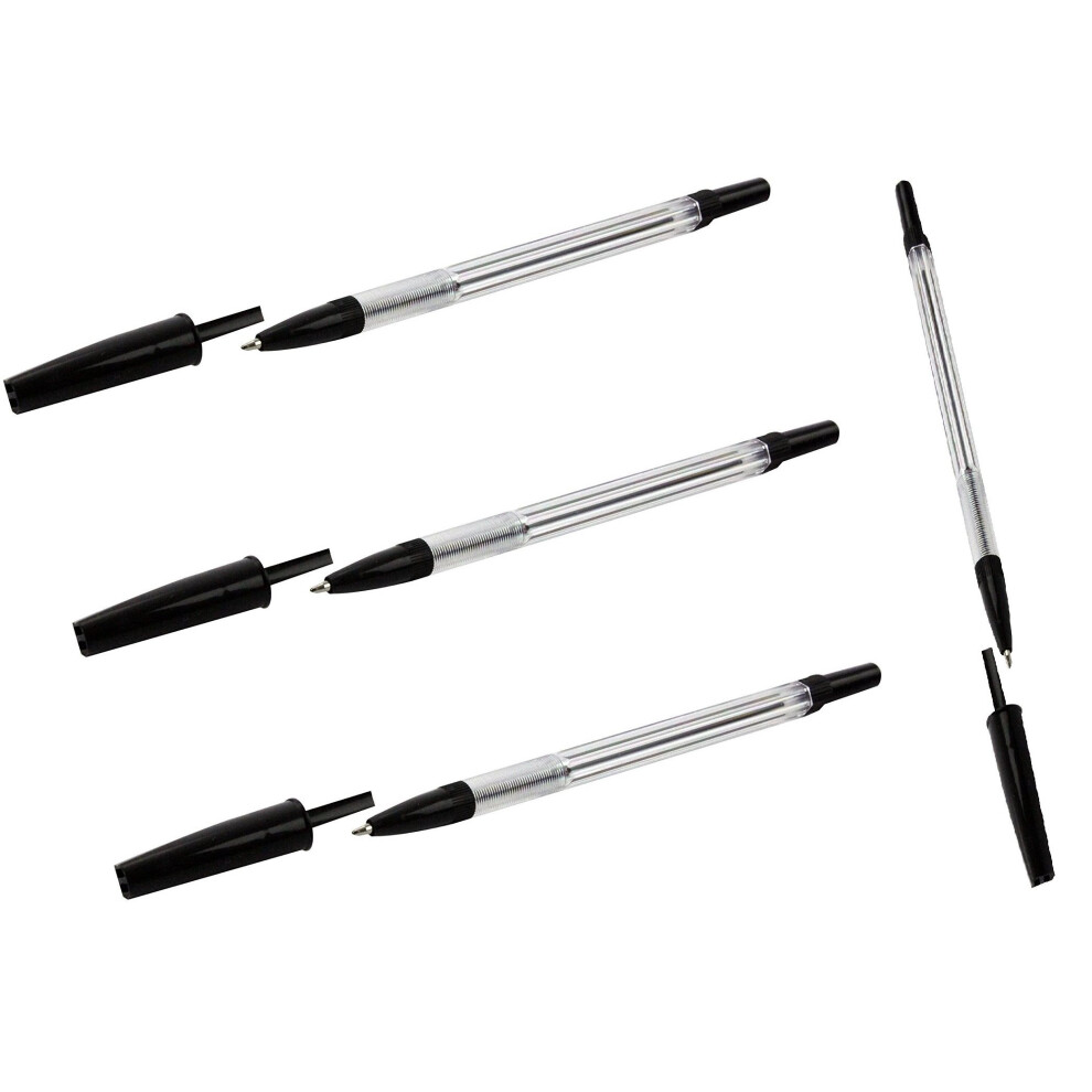 Stylostik Black Pens Pack of 50 Biros on OnBuy