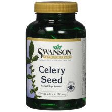 Swanson, Selleriesamen, Maximale Stärke, 500 mg, 180 Kapseln