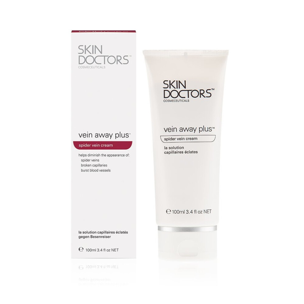 Skin Doctors Vein Away Plus with Vitamin A, Arnica, Allantoin, helps The appearance of Spider Veins, broken Capillaries and blood vessels - 100ml