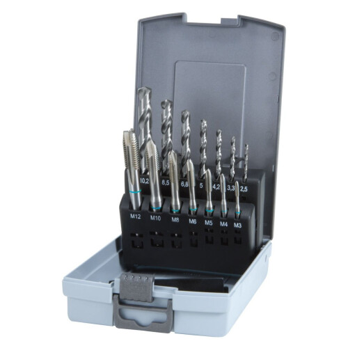 Ruko 245048RO Tap Drill Bit Set 14-Piece HSS DIN 371/376