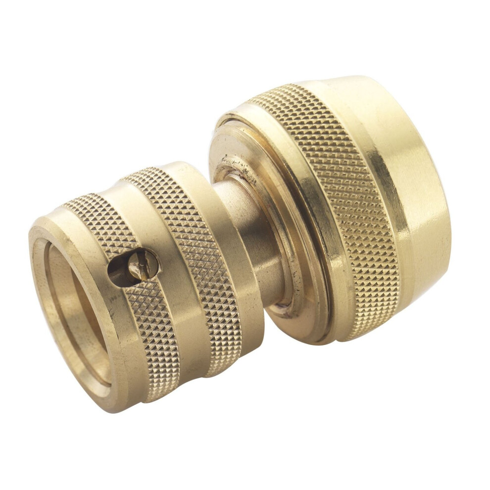 Spear & Jackson BWF4 Female Brass Hose Connector, Bronze, 3/4-Inch