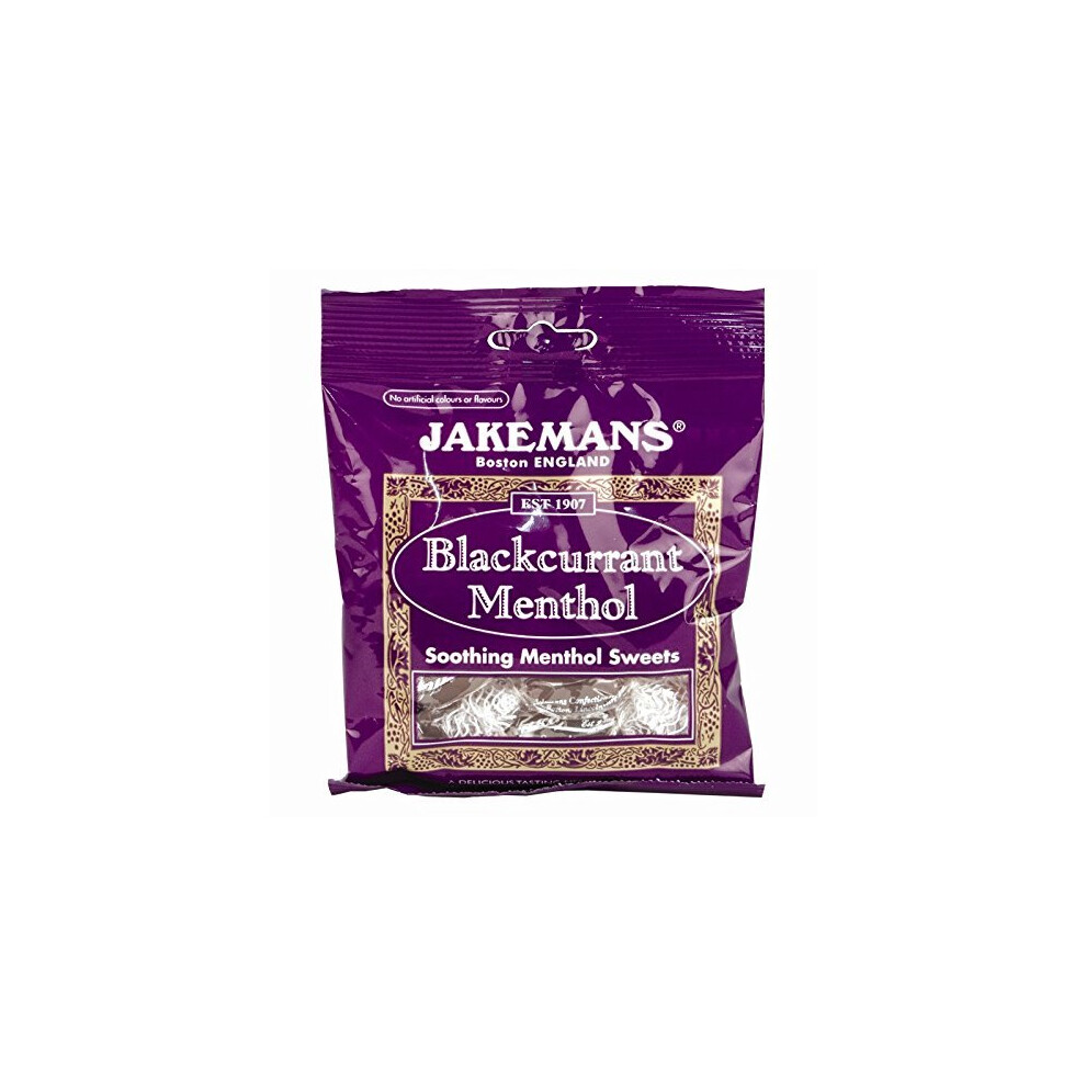 Jakemans Blackcurrant Soothing Menthol Sweets Lozenges 73g