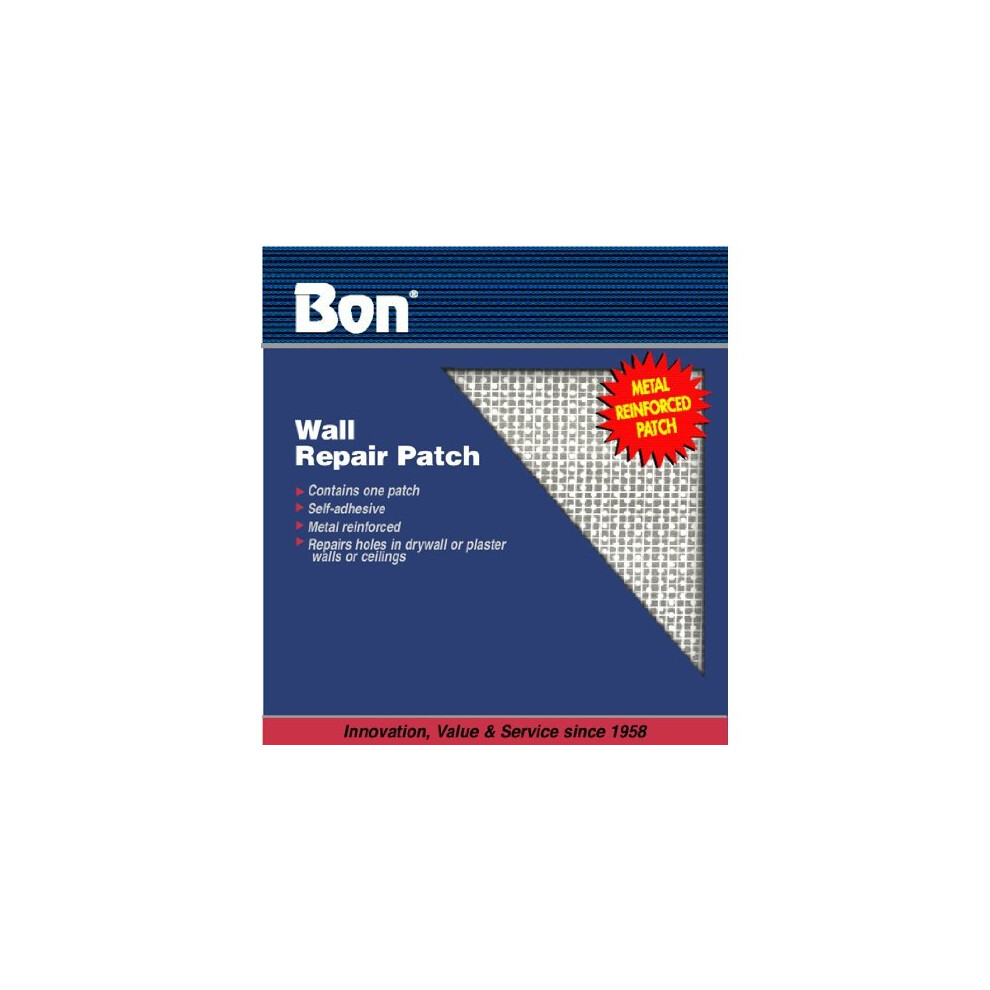 Bon 15-345 8 x 8-inch Self Adhesive Wall Repair Patch (Pack of 1)