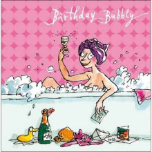 Birthday Card - Quentin Blake - Female Birthday Bubbly