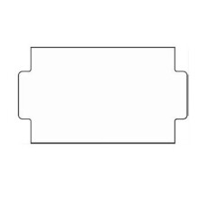 NOR 25x14mm White Peelable Labels (15k) for NOR 3/9 B Price Gun