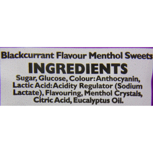 Jakemans Jakemans Blackcurrant Soothing Menthol Sweets Lozenges 73g 2