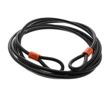 Burg-Wächter 750 500 Coil Cable with Loops, Black, 5 m