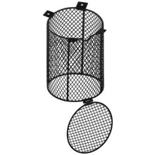Repstyle Round Vivarium Heat Guard HCG015 - 12 cm diameter x 16 cm high, easy install, access door, dual spring catches, flush cable mounting