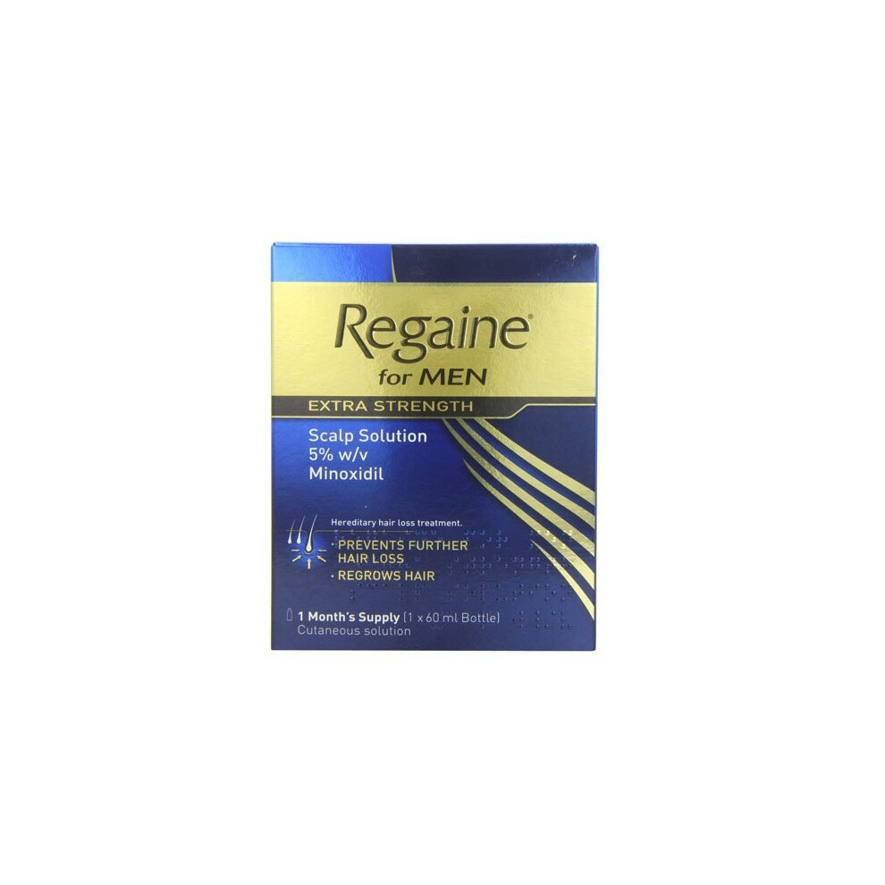 Regaine for Men Extra Strength Hair Regrowth Solution, 60 ml