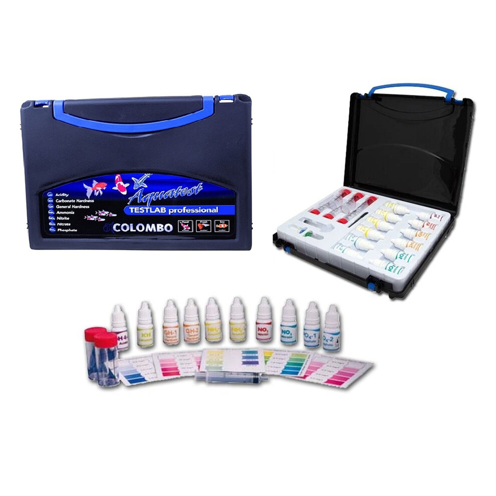 Colombo Aquatest TESTLAB Professional - Pond Fresh & Marine Water Advanced Test Kit