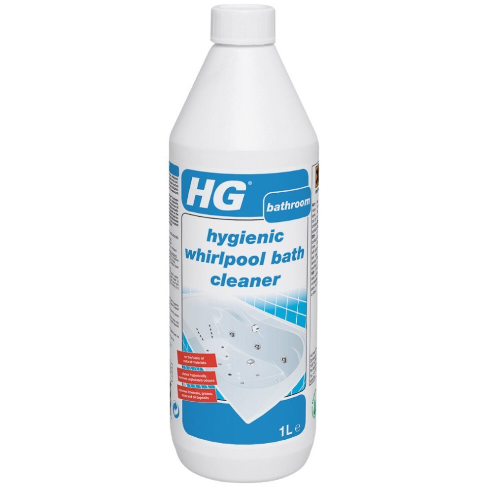 HG Hygienic Whirlpool Bath Cleaner 1L - A Whirlpool Bath Cleaner That Cleans Hygienically And Removes Unpleasant Odours