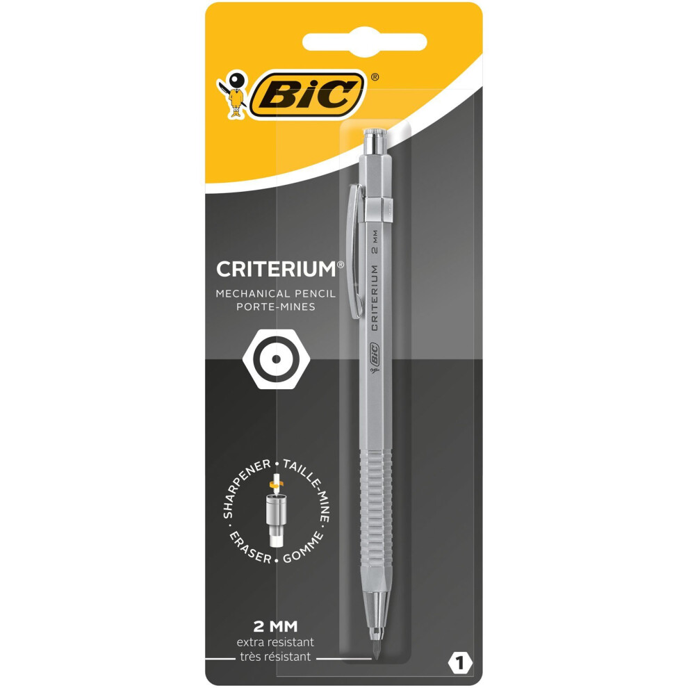 Bic Criterium 2Mm Lead Mechanical Pencil - Silver