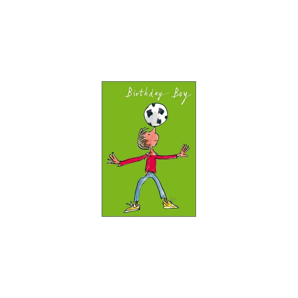 Quentin Blake Football Boy Birthday Card