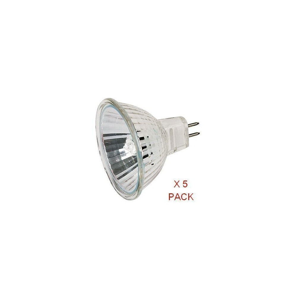 PHILIPS 12V 50W Halogen Dichroic Lamp - 5 Pack