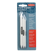 Derwent 2300561 Ceppo di carta per sfumare e sbavare, set di 3, carta di riso, qualità professionale, bianco