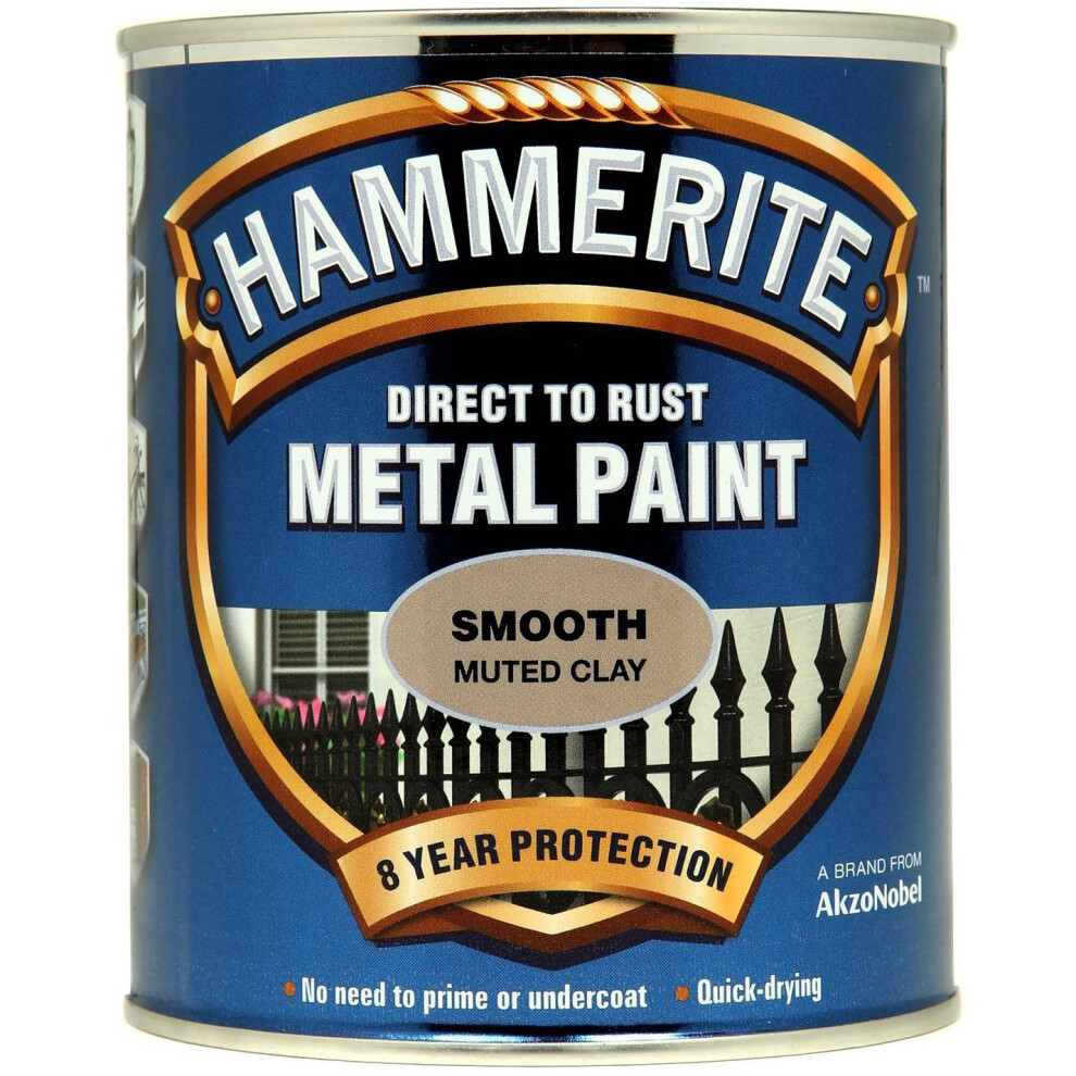 Hammerite SFMC750 750ml Direct to Rust Smooth Finish - Muted Clay